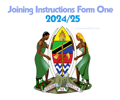 Form One Joining Instructions 2024/2025 PDF