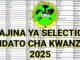 Form One Selection 2025 - Waliochaguliwa Kidato Cha Kwanza 2025